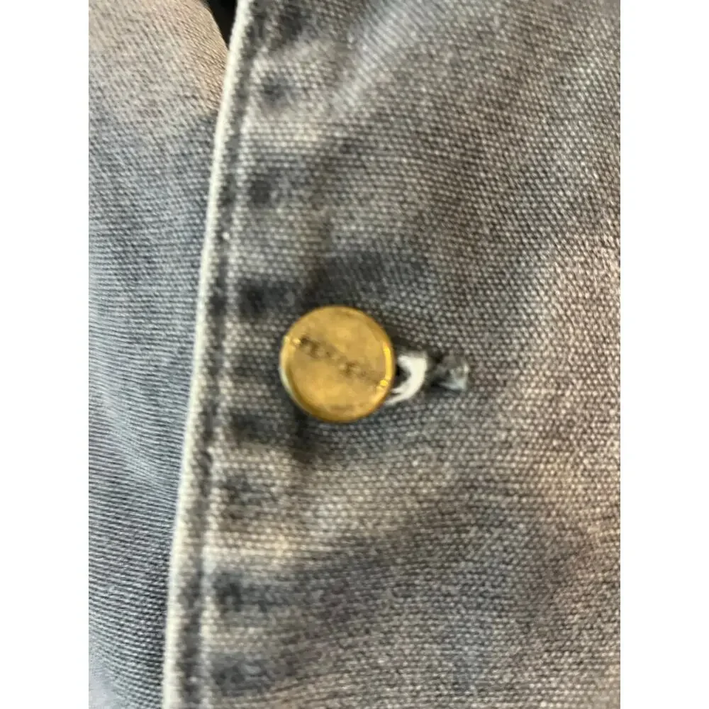 VTG Carhartt CO2PLT Blanket Lined Chore Jacket Men 2XL Aztec Grunge Blue Collar